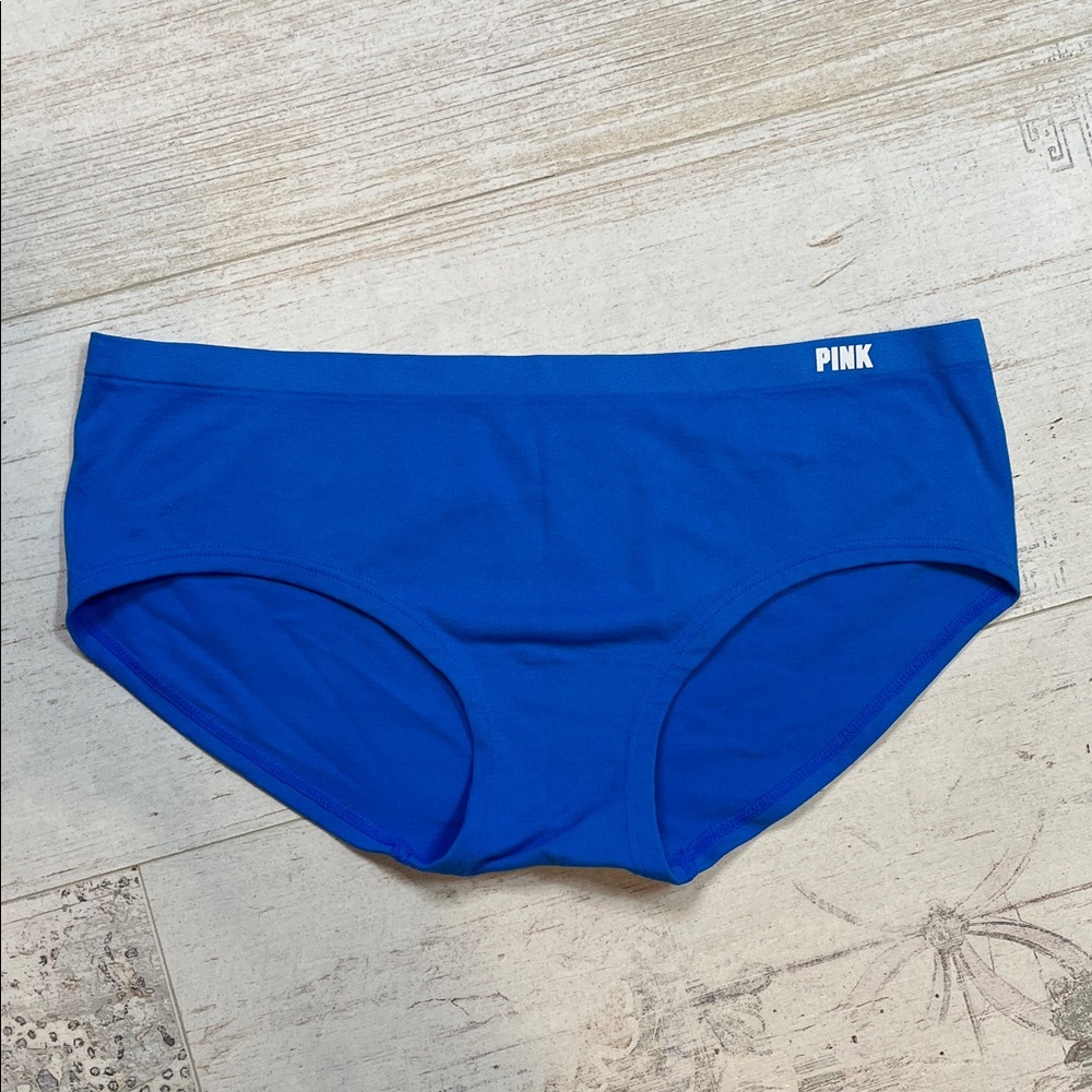 Pink Victorias Secret Blue Snowflake Hipster Panties Size Small
